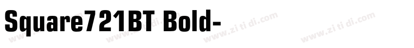 Square721BT Bold字体转换